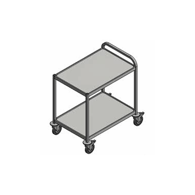 Trillebord 2 plan Rustfritt 80x55cm