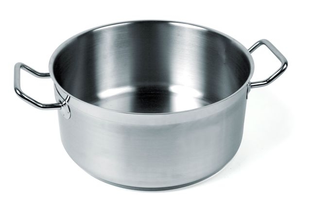 Kasserolle lav 8 lit. rustfri 28cm, Casserole