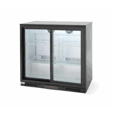 Kjleskap 197 lit. glass skyvedr/ Refrigerator Back Bar