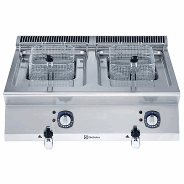 Frityr 2x7 lit. 80cm 700XP Electrolux 400V-10,8kW-3 fas