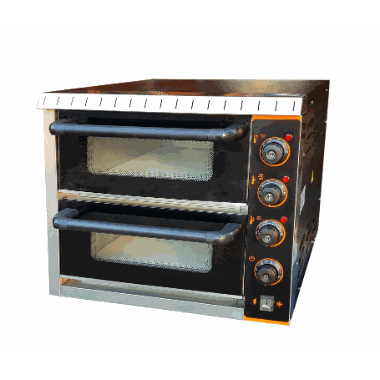 Pizzaovn dobbel 2x40cm pizza 230V-3kW-1 fas